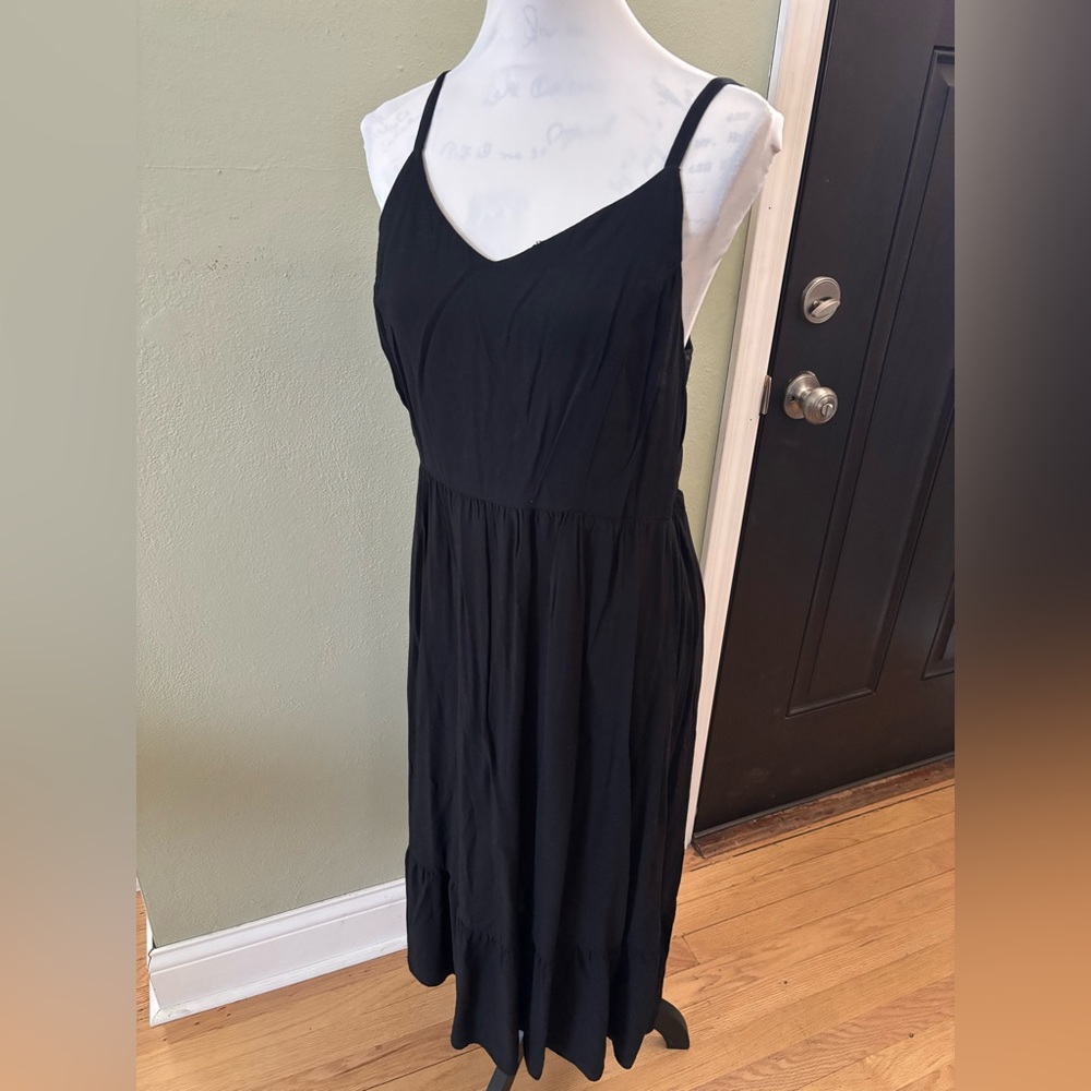 Old Navy Black Maxi Sundress